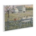 thumbnail image 3 of Stupell Industries Blossoming Trees Birds Perched Country Farm Fence Painting Unframed Art Print Wall Art, Design by Pam Britton, 3 of 5