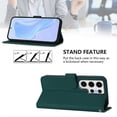 thumbnail image 3 of For Samsung Galaxy S24 Ultra Case Solid Color Wallet Leather Phone Cover with Strap - Lemon, 3 of 5