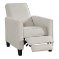 thumbnail image 5 of Mudah Fabric Upholstered Push Back Reclining Chair, Beige, 5 of 10