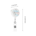thumbnail image 2 of NICEXMAS 2Pcs Retractable Badge Reel with Clip Assorted Colors Portable Badge Holder for Work, 2 of 7