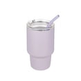 thumbnail image 4 of Mainstays 4oz Stainless Steel Double - Walled Insulated Tumbler with Straw, Purple, 4 of 5