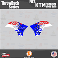thumbnail image 2 of Kalair GFX Graphics Kit for Ktm 65SX SX65 (2009-2015) Throwback Series, 2 of 5