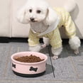 thumbnail image 4 of Cuenco para perros Sweejar de cerámica con estampado de huesos, 500 ml, 1,1 l, 2 litros, 4 of 6