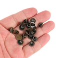 thumbnail image 4 of 30 Set Book Rivets Knurling Flat Brass Leather Binding Button Tack 9.5x6mm Nail 4mm Screw(Bronze ), 4 of 5