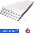 thumbnail image 1 of 3 pack of FoamTouch High Density 1" Height x 18" Width x 72" Length Upholstery Foam Cushion Replacement, 1 of 5