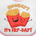 thumbnail image 4 of Inktastic Hooray It's Fry-Day with Cute Fries Boys or Girls Baby Bib, 4 of 4