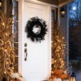 thumbnail image 4 of SUORE Halloween Wreaths, Autumn Wreath Outdoor Decor for Front Door Large , Artificial Flowers 11.81 Inch Wreath Porch Yard Window Farmhouse Home Outside, Halloween Indoor Decor, Halloween Gifts, 4 of 6