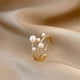 thumbnail image 5 of Guardurnaity Anillo de nudillo de perla de pisos para mujer, ajustable, para cumpleaños, boda, fecha de compromiso, escuela, joyería delicada para Ropa, zapatos y accesorios Miscelánea, 5 of 6