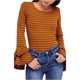 thumbnail image 2 of Camiseta adornada Free People Womens People Good Find marrón grande, 2 of 2