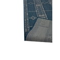 thumbnail image 3 of Furnish My Place Outdoor Collection Geometric Pattern Rug - 2 ft. x 3 ft. Navy, Bohemian Water Proof Carpet for Living Room, Garden, Patio, 3 of 6