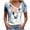 #082-Navy, variant on Favoffer Women's Printed T-Shirt Loose Tunic Round Neck Short Sleeve Daily Casual Outdoor Leisure Solid Color Top