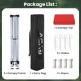thumbnail image 5 of GVDV Canopy Tent, 10x10 ft Easy Pop up Outdoor Canopy Tent, Portable Straight Leg Gazebo Instant Canopy, 5 of 13