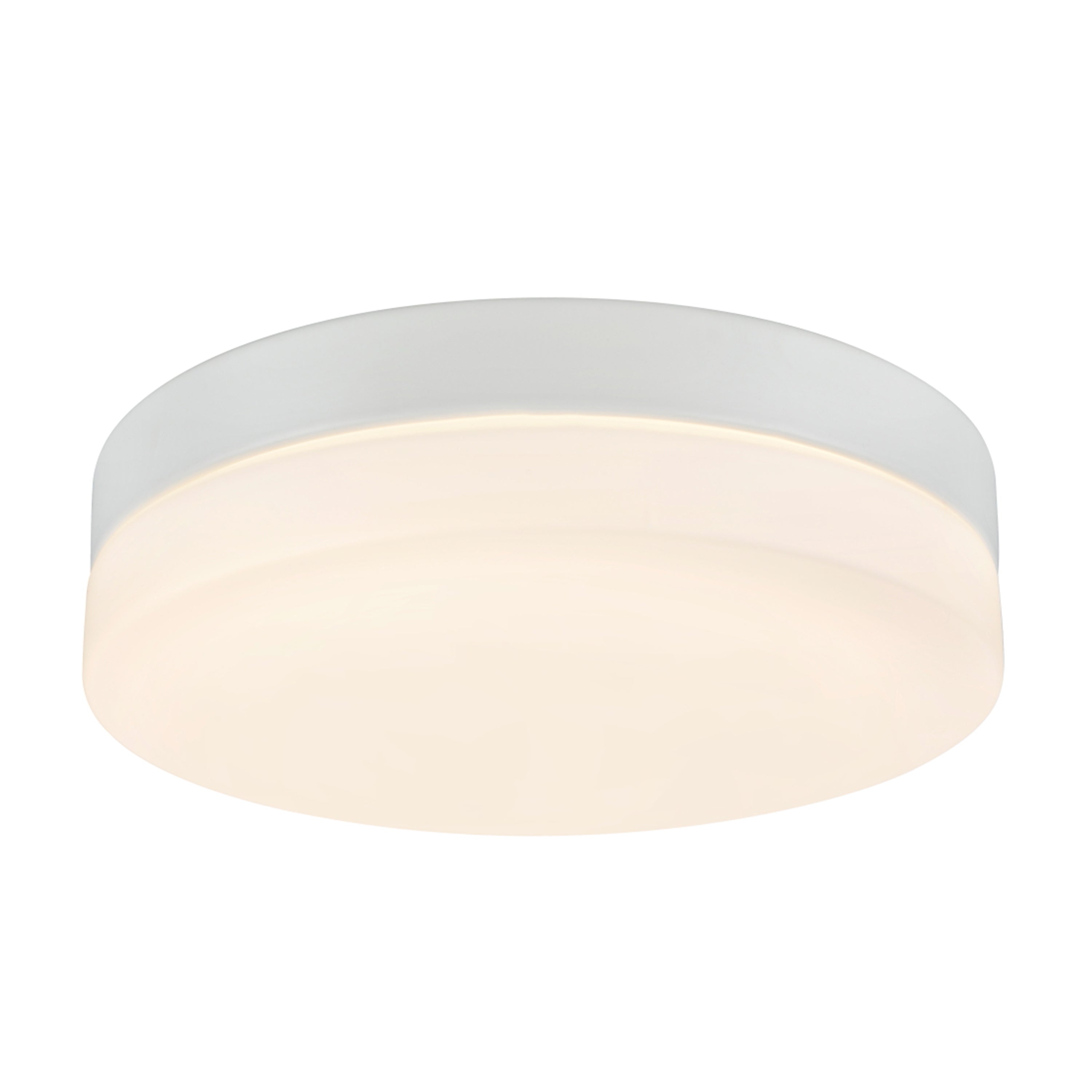 Aspen Creative 15" LED Flush Mount Ceiling Light – Chrome Finish, Frosted Glass Diffuser, 20W 1600 Lumens 3000K (ETL Listed) - View #4