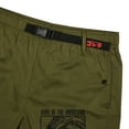 thumbnail image 3 of Godzilla Monster & Kanji Men's Olive Green Lounge Shorts - XXL, 3 of 5