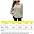 thumbnail image 5 of Womens Plus Size Knit V Neck Sweaters Long Sleeve Tunic Tops Shirts Casual Sweatshirt Trendy, 5 of 5