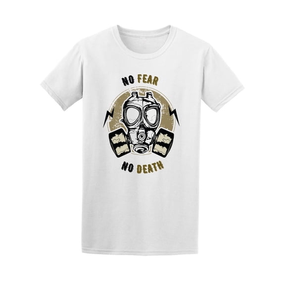 No Fear No Death Gas Mask Tee. Men's -Image by Shutterstock