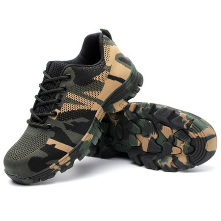 

Men s Lightweight Breathable Air Cushion Safety Shoes Camouflage Safety Shoes