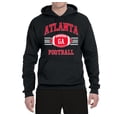 thumbnail image 2 of City of Atlanta ATL American Football Fantasy Fan | Mens Sports Hooded Sweatshirt Graphic Hoodie, Black, Medium, 2 of 3