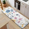thumbnail image 5 of Pioneer Flower Floral Print Pattern Kitchen Rug Mat,Kitchen Runner Rugs Non Skid Washable,Decorative Kitchen Floor Mats for Kitchen,Sink,Laundry,17"x47.2", 5 of 7