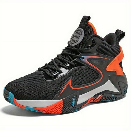 

FLTHDD Breathable Plus Size Men‘s Basketball Shoes - Non-Slip Lace-Up Sneakers - Perfect for Outdoor Sports & Daily Wear Gift