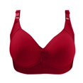 thumbnail image 3 of Fvwitlyh Maternity Bra Front Buckle Gathe R Up Milk Sleep Lace No Steel Ring Bra Red,44, 3 of 3