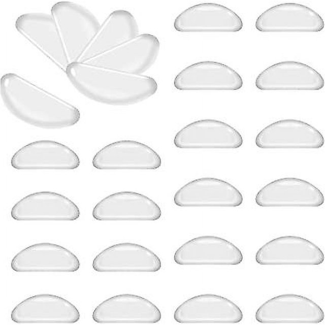 Almohadillas nasales adhesivas de silicona para anteojos - 20 piezas Almohadillas nasales para anteojos