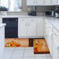 thumbnail image 4 of Kitchen Rug Mat Thanksgiving Harvest Pumpkins Sunflowers, Set of 2, Anti-Fatigue Non-Skid Washable Kitchen Runner Rugs, Fall Leaf Soft Comfort Rug for Kitchen, Floor Home, Front of Sink, Laundry, 4 of 6