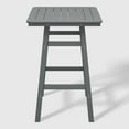 thumbnail image 6 of WestinTrends Malibu 5-Piece HDPE Outdoor Patio Dining Bar Bistro Table Set with Bar Stools, Gray, 6 of 11