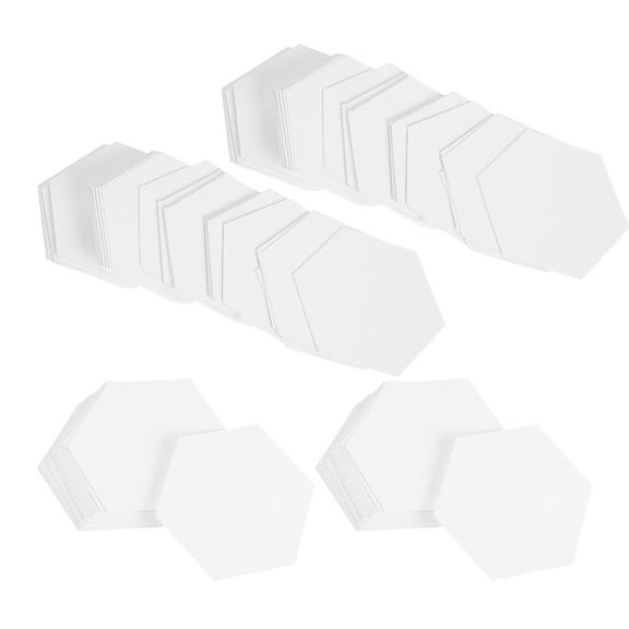 HONMEET 400pcs Hexagon Paper Piecing Templates for Quilting Patchwork Sewing Crafts White Paper Supplies