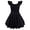Black, variant on Lanbubble Girls Ruched Dresses Ruffle Sleeve Teens Tiered Swing A-line Pink Dress 11-12 Years