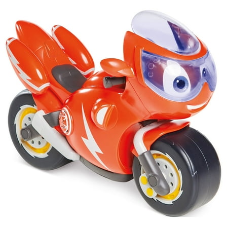 Ricky Zoom Lights & Sounds Ricky – Large 7 Inch Toy Motorcycle with 8 Sounds & Phrases Plus a Light Up Rescue Visor for Preschool Play