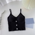 thumbnail image 2 of WZXFASHION Tank With Built In Bra Womens Tank Tops Adjustable Strap Stretch Cotton Camisole With Built In Padded Shelf Bra Intimates Black One Size, 2 of 3