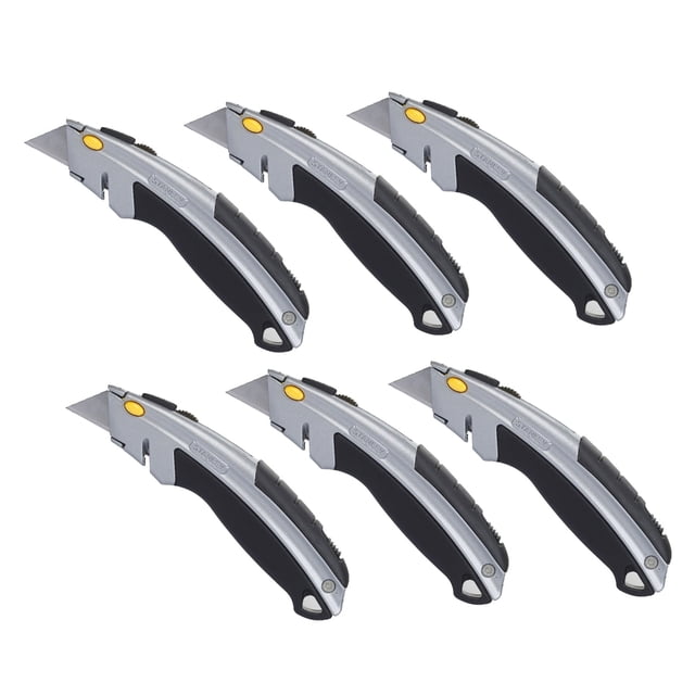 Navaja multiusos Stanley 10-788 Instantchange retráctil, paquete de 6