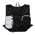 thumbnail image 5 of VeFlora Lightweight Reflective Running Hydration Vest Backpack, Breathable Mesh Hiking Vest with Multiple Pockets, Water Bottle Vest for Cycling, Jogging, Outdoor Activities(White/One Size), 5 of 5
