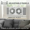thumbnail image 3 of Holmes 9 Inch TwinBreeze Reversible Window Fan 3 Speed Remote CleanBreeze White, 3 of 9
