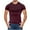 Wine, variant on ShomPort Short Sleeved Tight Shirts for Men Roundneck Solid Color Tees Athletic Gym Tops