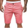 thumbnail image 2 of DDAPJ pyju Men's Golf Shorts Lightweight Quick Dry Casual Work Shorts Summer Travel Short Pants with Pockets Pink L, 2 of 6