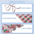 thumbnail image 4 of Unique Bargains 2pcs Crochet Bandanas, Crochet Head Scarf, Crochet Headbands Hairbands Hair Scarf for Women Girls Pink,White, 4 of 7