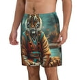 thumbnail image 2 of Fotbe Pond Meditating Tiger Trajes de Baño Estampados para Hombre, Shorts de Verano de Secado Rápido, Ropa de Playa, Bañadores-Small, 2 of 6