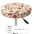 thumbnail image 4 of Lsque coffee tea pots Pattern Round Bar chair cushion covers Velvet Fabric Premium Comfort Protects from Scratches and Stains for 14-17 Inch Chair-12 inch, 4 of 7
