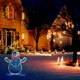 thumbnail image 2 of Snowman Decor, Animated Battle Snowball Light String Frame Holiday Decoration With Festive Light Effects For Christmas Yard Porch Patio Indoor Outdoor Decor, 2 of 5