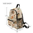 thumbnail image 3 of FORMRS School Backpack with Front Zippered Pocket 12" Elementary Student Travel Daypack, Fall Book Shelf, 3 of 6