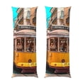 thumbnail image 1 of Balery Modern Urban Monkey Funda Protectora para Almohada Corporal de Algodón Hipoalergénico con Cierre(55 x 21 pulgadas), Almohadas No Incluidas, 1 of 7