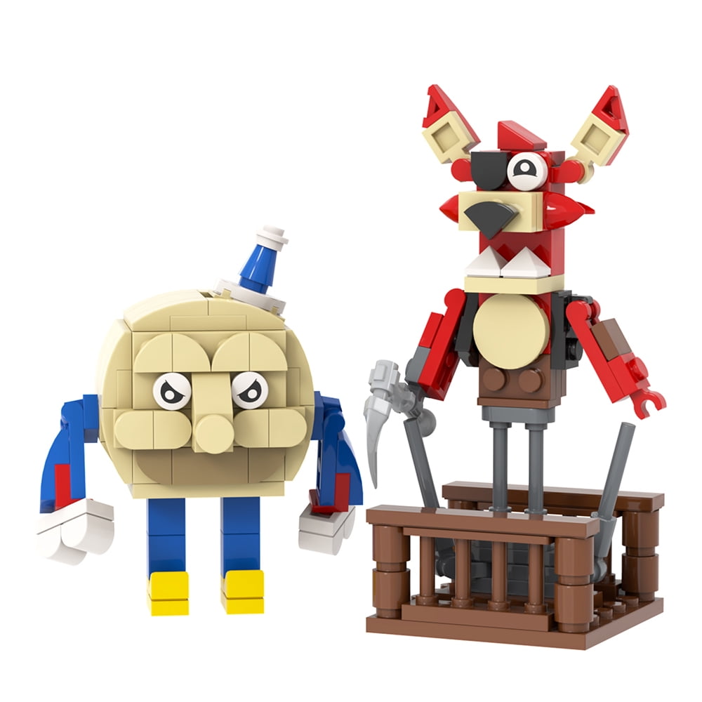MOOXI Five Nights Sleepy Moon,Foxy,Captain Springlock Action Figures Building Set,FNAF Classic Creative Building Blocks Children Kit,Gifts for Kids(266pcs)