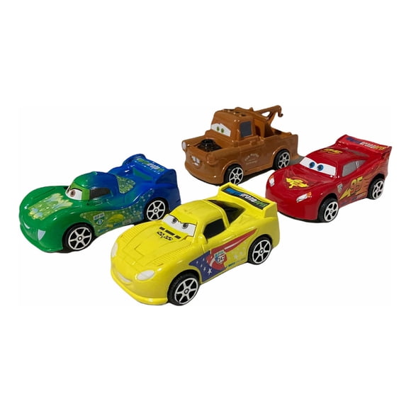 Set De Carritos Toy Mark 4 Vehiculos Equipo Cars