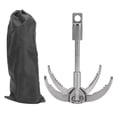 thumbnail image 2 of 4-Claw Grappling Hook, Grappling Hook, Foldable Telescopic For Fixing Fishing Boats Rescue Vehicles Traction Rock Climbing Activities Adventure Activities, 2 of 8