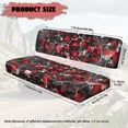 thumbnail image 7 of FKELYI Camo Splatter Red Print UTV Seat Cover Waterproof Powersports Seats Covers Anti-Dust Mule Bench Seat Cover Compatible with Mule SX 2017-2023 Interior Decor, 7 of 7
