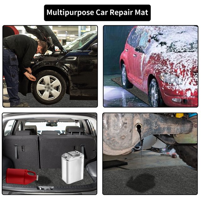 Double Sided Felt Car Repairing Garage Floor Washable Mat Mat Reusable Protection Pad Automobile Carpet Trunk Professional Equipment