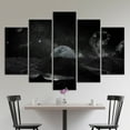thumbnail image 5 of Full Moon Poster, Galaxy Art Canvas, Cosmos Art Canvas, Starry Sky Landscape, Sky Landscape Wall Decor, Moon Printed, View Artwork, Canvas Wall Decor - 4P-Rolled Canvas, 5 of 9