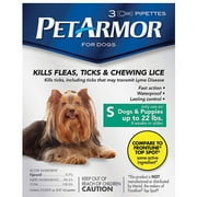 PetArmor Flea & Tick Protection for Dogs up to 22 lbs, 3 Month Supply